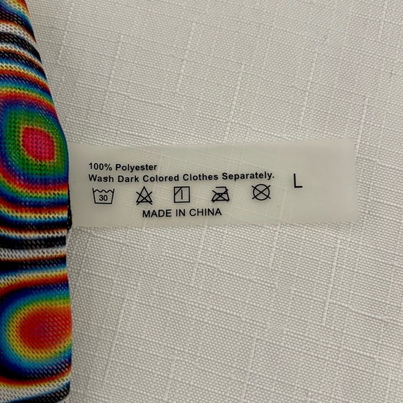 Shein / Longline Kimono / Geometric Patterned / Colorful - Picture 7 of 12